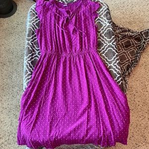 Old navy purple polka dot dress/women’s size small
